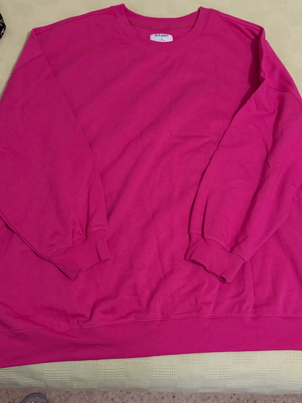 Old Navy Women's Hot Pink Crewneck Sweatshirt NWT